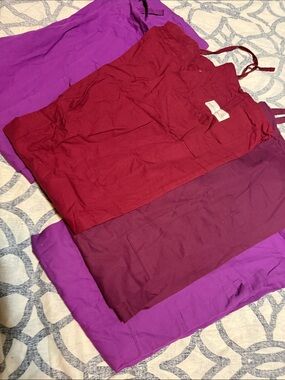 set of 4 all cotton scrub pants